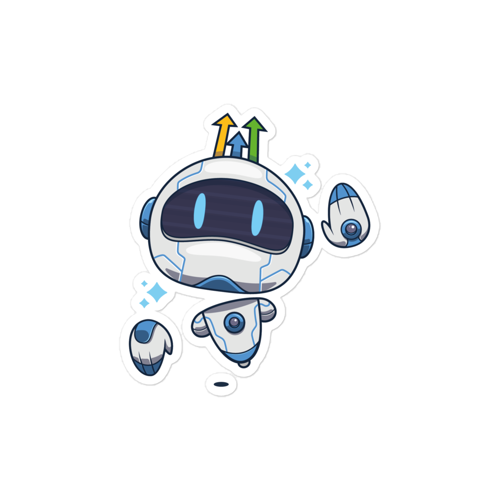 Bot Bubble-free stickers