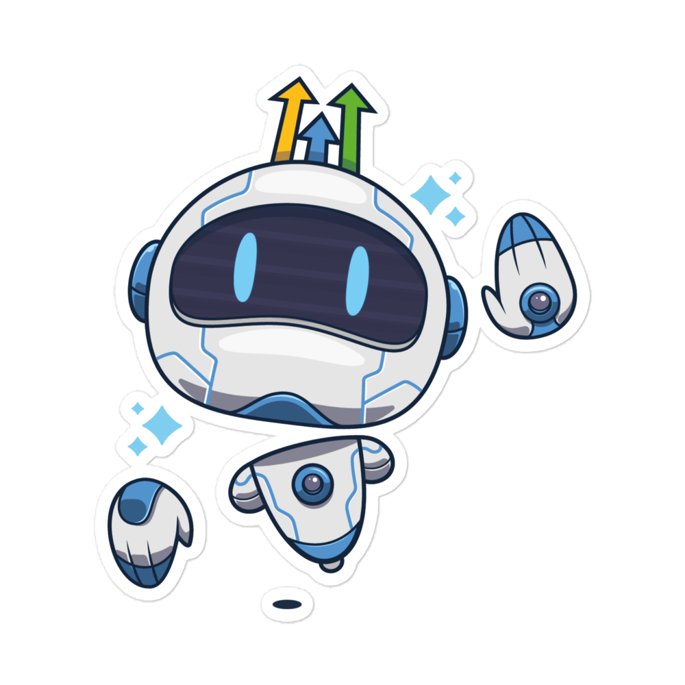 Bot Bubble-free stickers