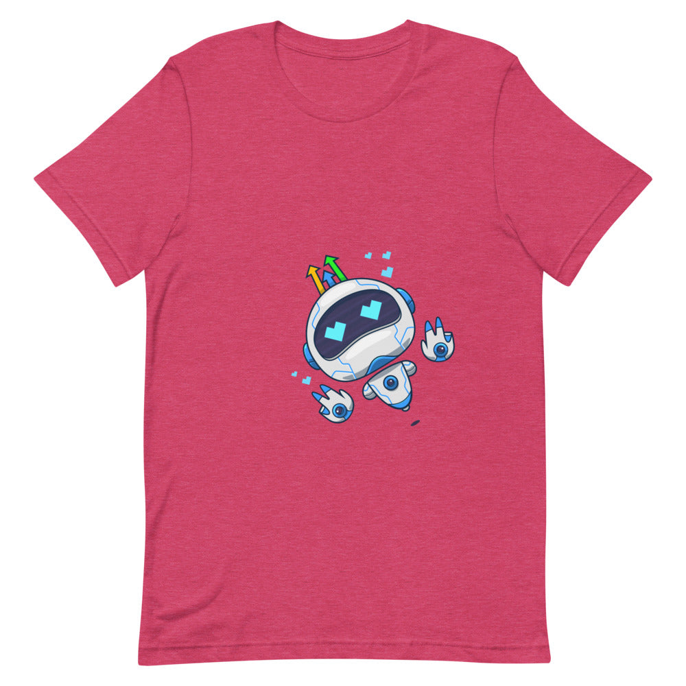 Robot Hearts Short-Sleeve Unisex T-Shirt